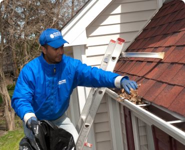 Gutter cleaning background